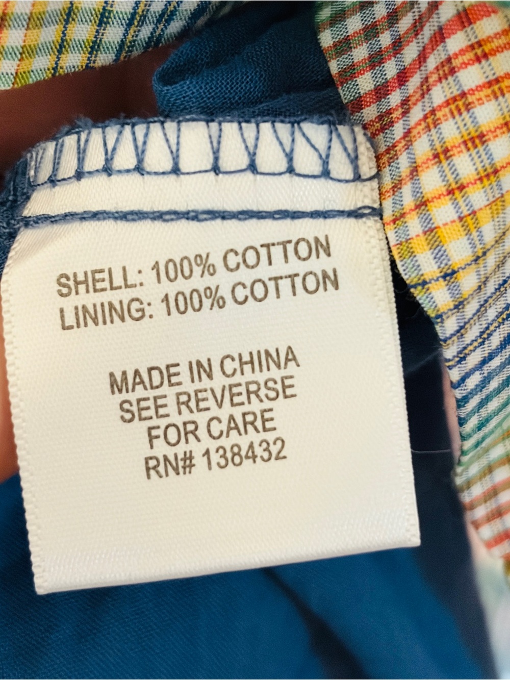 Adorable Modcloth Multicolor Rainbow Checkered Plaid Cotton Dress! Like New! - Picture 10 of 14